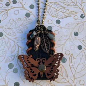 Coach Custom Hangtag Butterfly with Whipstitch